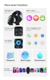 Smart Watch For Android and iOS 1.83 inch Screen IP67 Waterproof - Grey - Image 3