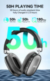 BWOO Over Ear Gaming Headset Noise Cancelling BT V5.4 - Image 8