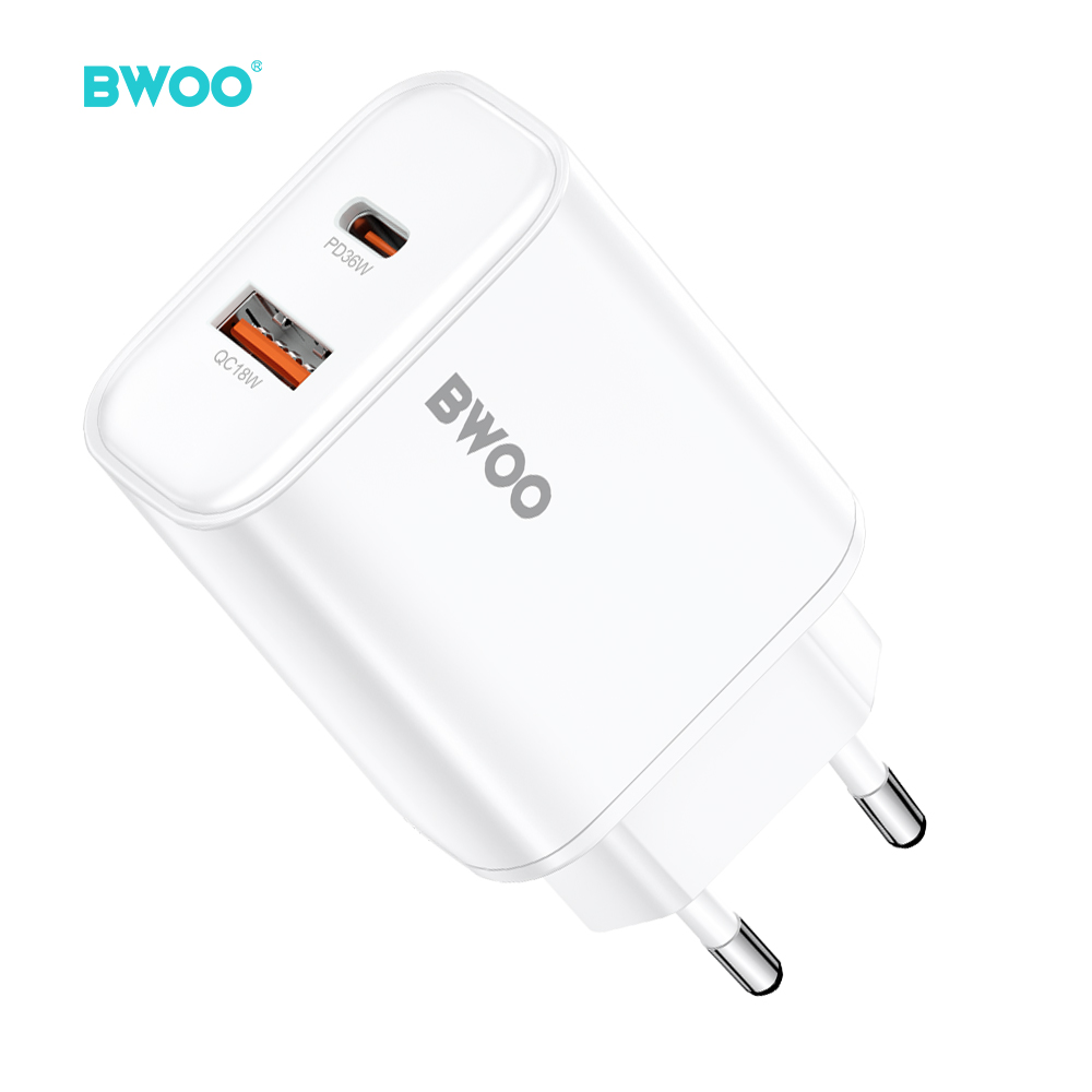 BO-CDA207-001 (12) 36W USB-A & USB-C Wall Charger 2 in 1 - Image 1