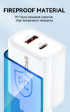 36W USB-A & USB-C Wall Charger 2 in 1 - Image 4