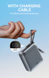 Mini Power Bank with Built-in Charging Cable - Image 5