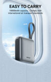 Mini Power Bank with Built-in Charging Cable - Image 3