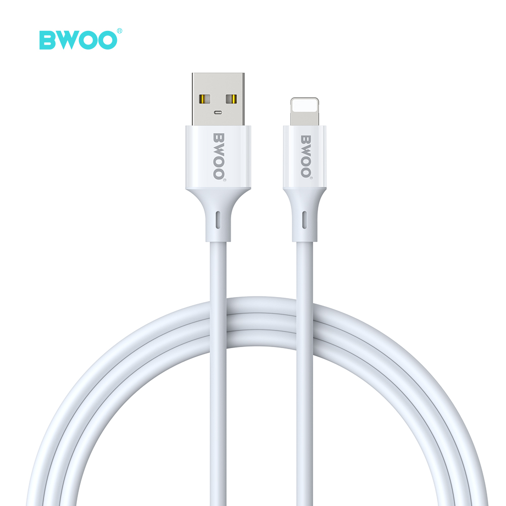 X281L-009 USB-A TO LIGHTNING FAST CHARGING 3A DATA CABLE WHITE - Image 1