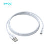 USB-A TO LIGHTNING FAST CHARGING 3A DATA CABLE WHITE - Image 2