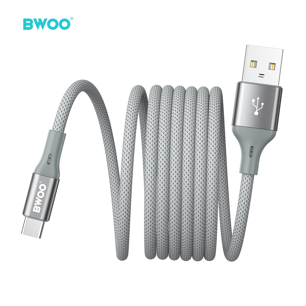 X311C-012 BWOO Magnetic USB-A to USB-C Charging Cable 3A - Image 1