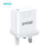 PD 20W FAST CHARGING UK WALL CHARGER – White